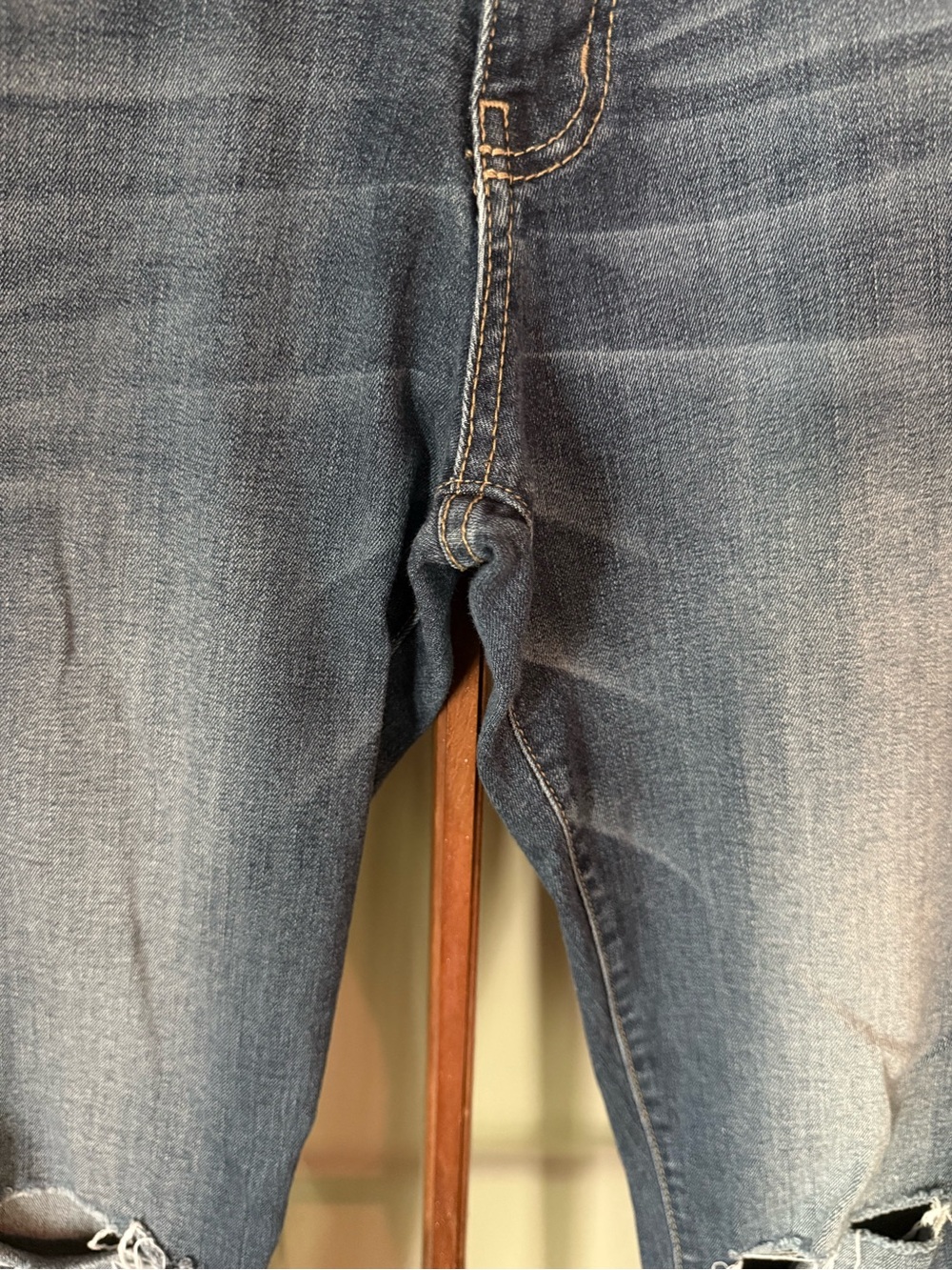Flying Monkey Low Rise Skinny Blue Jeans Size 30 Made in USA Y2K Stretch Denim - Picture 8 of 15